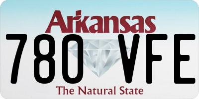 AR license plate 780VFE