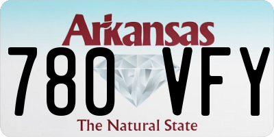 AR license plate 780VFY