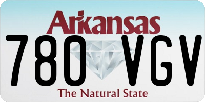 AR license plate 780VGV