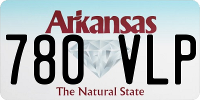 AR license plate 780VLP