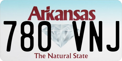 AR license plate 780VNJ