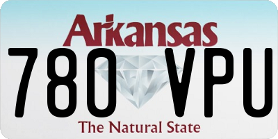 AR license plate 780VPU