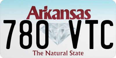 AR license plate 780VTC
