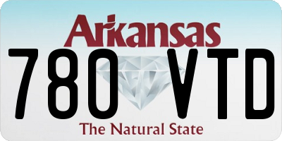AR license plate 780VTD