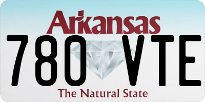 AR license plate 780VTE