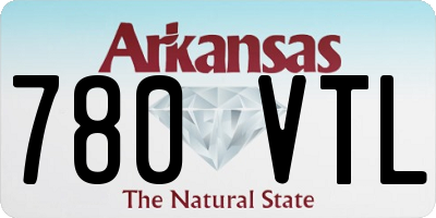 AR license plate 780VTL