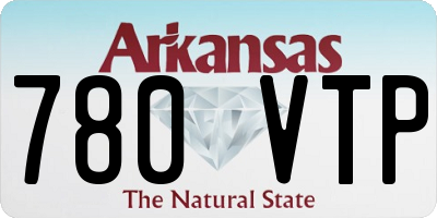 AR license plate 780VTP