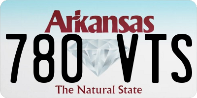 AR license plate 780VTS