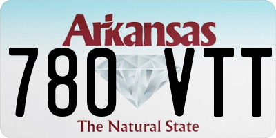 AR license plate 780VTT
