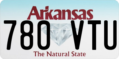 AR license plate 780VTU