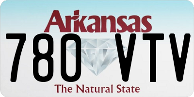 AR license plate 780VTV