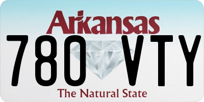 AR license plate 780VTY