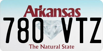 AR license plate 780VTZ