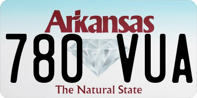 AR license plate 780VUA