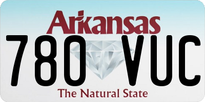 AR license plate 780VUC