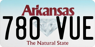 AR license plate 780VUE