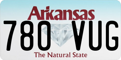AR license plate 780VUG