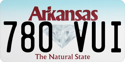 AR license plate 780VUI