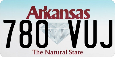 AR license plate 780VUJ