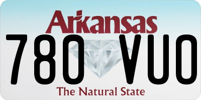 AR license plate 780VUO