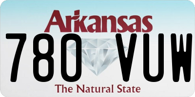 AR license plate 780VUW