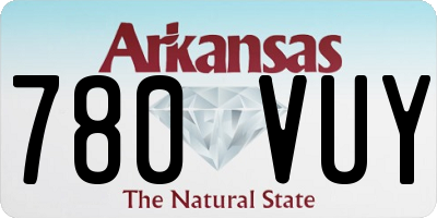 AR license plate 780VUY
