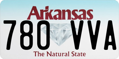 AR license plate 780VVA