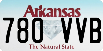 AR license plate 780VVB