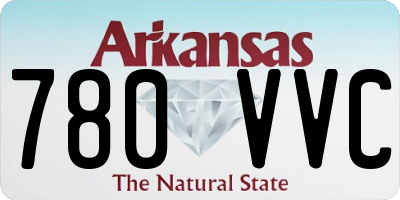 AR license plate 780VVC