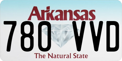 AR license plate 780VVD