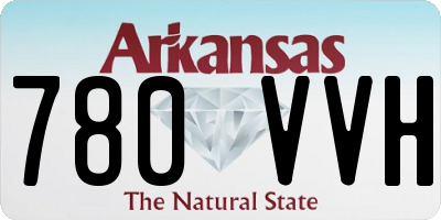 AR license plate 780VVH