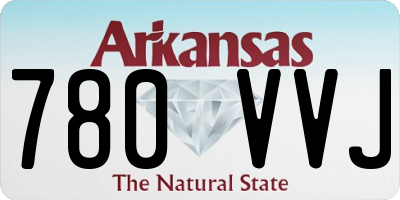 AR license plate 780VVJ
