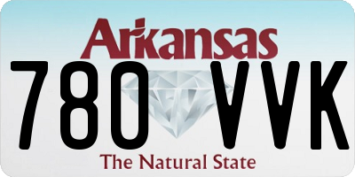 AR license plate 780VVK