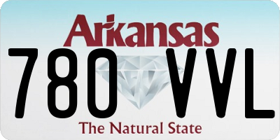 AR license plate 780VVL