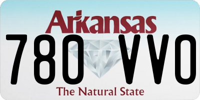 AR license plate 780VVO