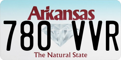 AR license plate 780VVR