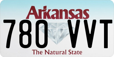 AR license plate 780VVT