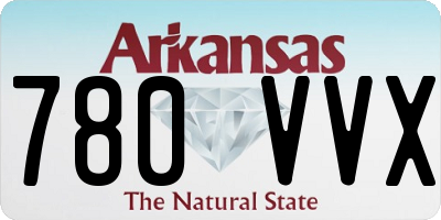 AR license plate 780VVX