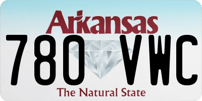 AR license plate 780VWC