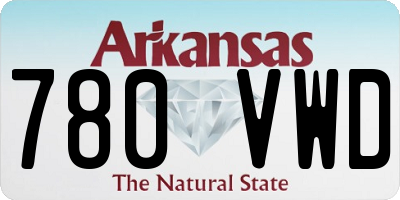 AR license plate 780VWD