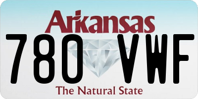 AR license plate 780VWF