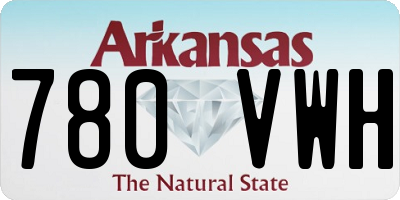 AR license plate 780VWH
