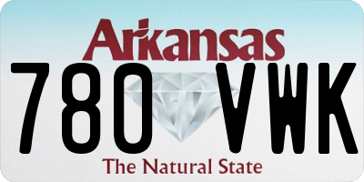 AR license plate 780VWK