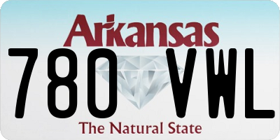 AR license plate 780VWL
