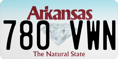 AR license plate 780VWN