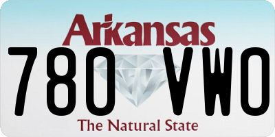 AR license plate 780VWO