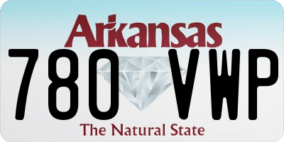 AR license plate 780VWP