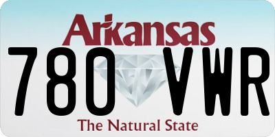 AR license plate 780VWR