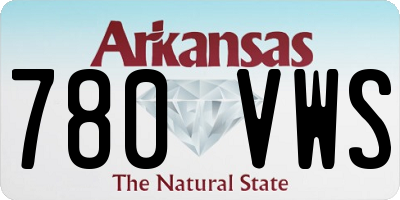 AR license plate 780VWS