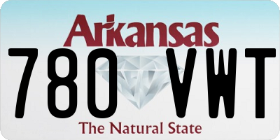 AR license plate 780VWT